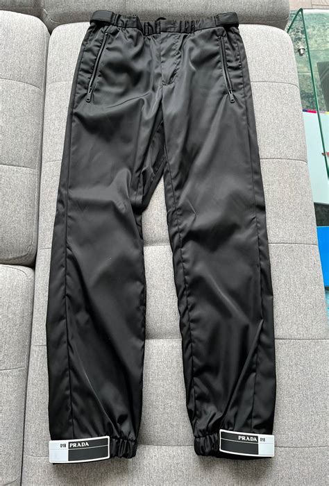 prada leg track pant|Prada nylon gabardine track pants.